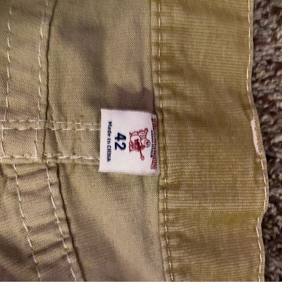 Mens True Religion World Tour Jeans / Color: Beige-Tan / Size: 42 - Picture 3 of 6